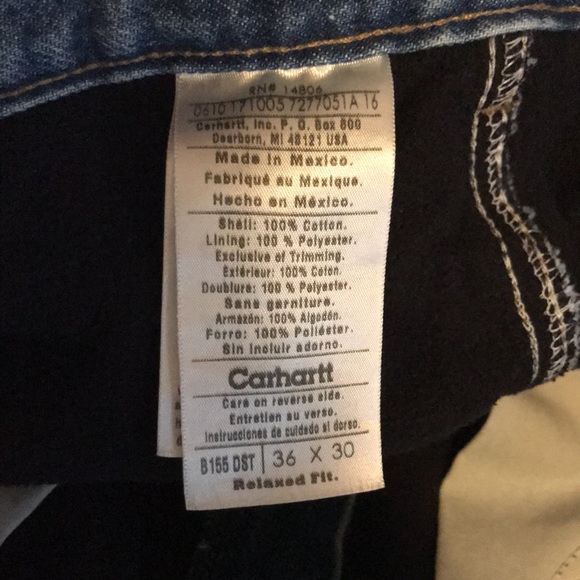 Carhartt Fleece Lined Loose Fit Jeans - Picture 6 of 6